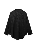 Long Sleeve Jacquard Shirts for Women, Chinese Style, Female Blouses, Chic Tops, Fashion - Image 2