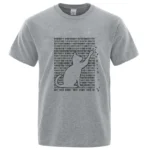 Men's High Quality T-shirt Cotton Blend Funny Cool Cat Design Print Summer Loose Short Sleeve for Men T-Shirt Male Tops Tees - Image 5