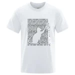 Men's High Quality T-shirt Cotton Blend Funny Cool Cat Design Print Summer Loose Short Sleeve for Men T-Shirt Male Tops Tees - Image 4