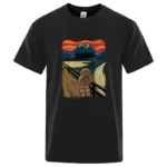 Summer Men High Quality T-shirt Cotton Blend Short Sleeve Print Casual Loose Men T Shirt O-neck Male T-shirt Male Tees for Men