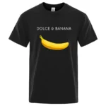 Summer Men T-shirt High Quality Cotton Blend Funny Banana Printing Loose O-neck Men Short Sleeve Casual For Male T-shirt Top Tee - Image 4