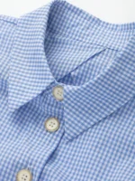 Women's Plaid Blouses with Front Buttons and Lapel Collar, Chic Tops for Women Summer - Image 3