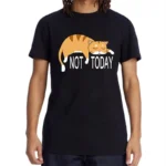 Summer Men's T-shirt High Quality Cotton Blend Funny Lazy Cat Printing Casual Cool Loose O-neck Graphic T Shirts for Men Tops - Image 4