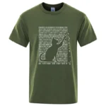 Men's High Quality T-shirt Cotton Blend Funny Cool Cat Design Print Summer Loose Short Sleeve for Men T-Shirt Male Tops Tees - Image 3