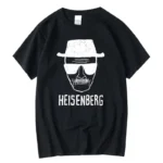 Men Fashion Casual Top Quality Short Sleeve Cotton Blend Loose Heisenberg PrintedTshirt Casual Mens Tshirt Cool Summer Men Tops - Image 3