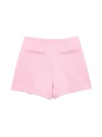 Women Fashion Asymmetric Pareo Style Self Overlay Shorts Skirts Vintage High Waist Side Zipper Female Skort Mujer - Image 3