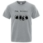 Men's T-shirt High Quality Cotton Blend Funny Cool Cat Printed Summer Casual Loose Cool T Shirt O-Neck Male T-Shirt Tops - Image 2