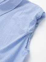 Women's Plaid Blouses with Front Buttons and Lapel Collar, Chic Tops for Women Summer - Image 4