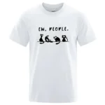 Men's T-shirt High Quality Cotton Blend Funny Cool Cat Printed Summer Fashion Casual Loose Cool for Men O-Neck Male T-Shirt Tops - Image 2