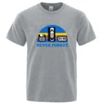 Never Forget Sarcastic Graphic Music Funny Printed Cotton Blend T-Shirt Men Loose Male Tshirt Casual Breathable Short Sleeve - Image 2