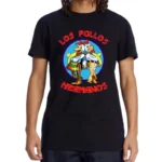LOS POLLOS Hermanos Funny Printed T-Shirt Men Fashion Casual Short Sleeves Summer Cotton Breathable Tshirt Chicken Brothers Tees - Image 5