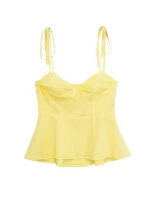 Asymmetric Bustier Tops for Women, Sweetheart Neck, Tied Thin Straps, Side Zipper, Female Camis, Sexy Fashion - Image 6