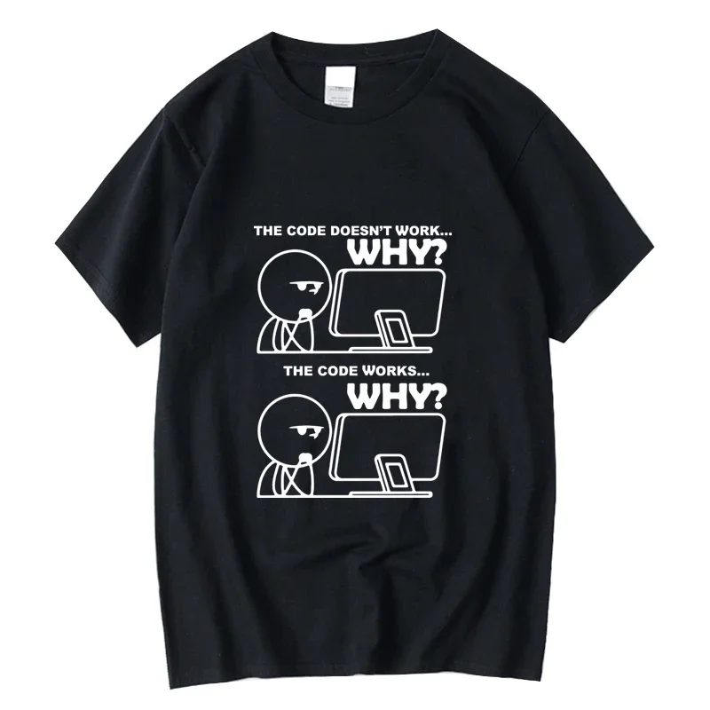 kf-Sf02f1b2675d9475e95bcc878b37ca4f6B-1 Men's T-shirt Cotton Blend Funny Programmer Print Summer Loose O-neck Cool for Men Short Sleeve T-shirt Male Tees High Quality - Image 1