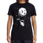Summer Men T-shirt High Quality Cotton Blend Funny Spaceman Design Printing Casual Short Sleeve Cool Loose Tshirt Male Tops - Image 4